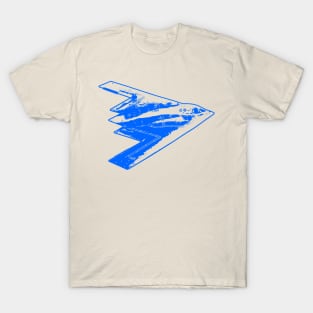 Northrop Grumman B-2 Spirit - Blue Design T-Shirt